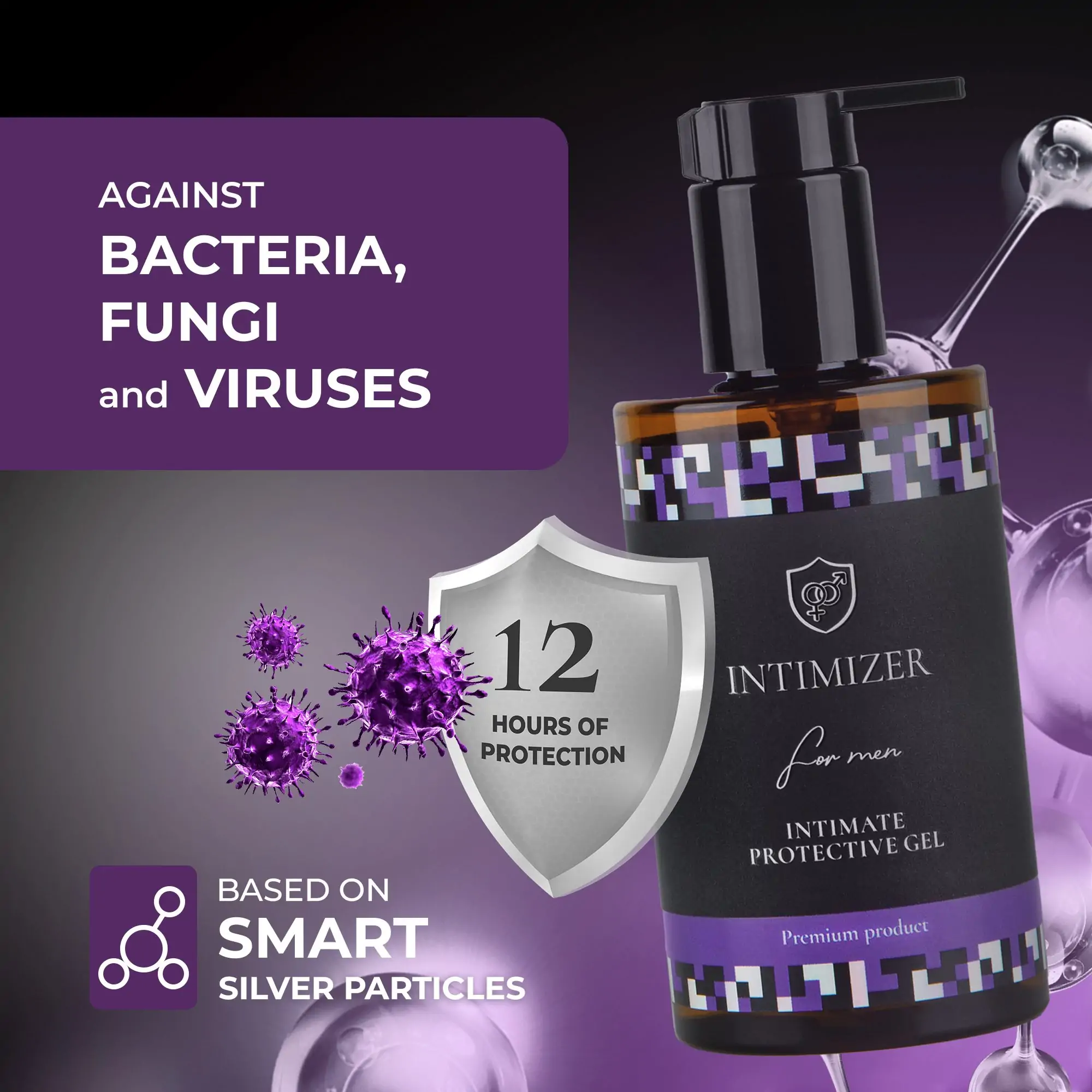 Product INTIMIZER for men 250ml, protective eco-gel for intimate care Photo 5 - INTIMIZER for men 250ml, protective eco-gel for intimate care