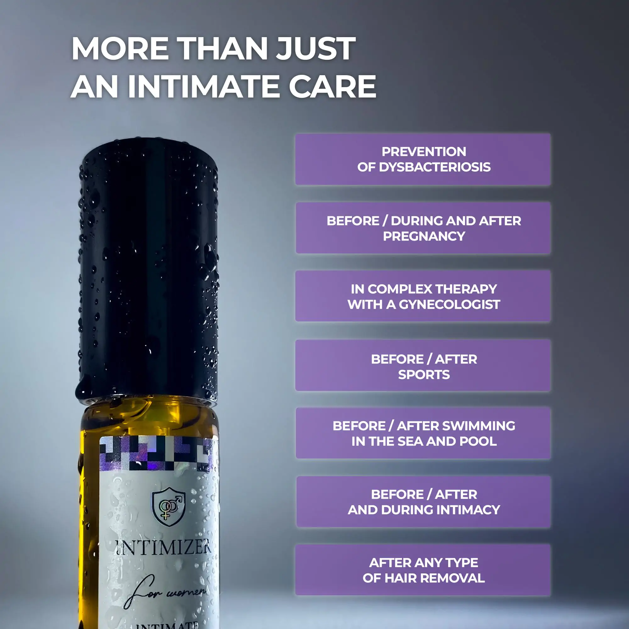 Product INTIMIZER for women 20ml, protective eco-gel for intimate care Photo 5 - INTIMIZER for women 20ml, protective eco-gel for intimate care